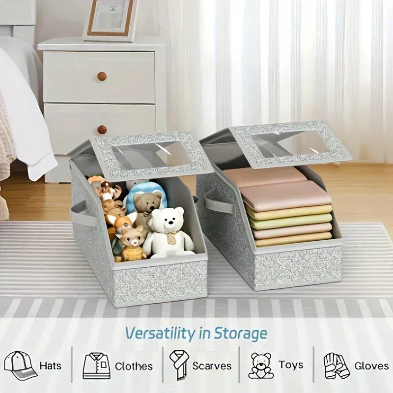 🧢 3.000 verkaufte Einheiten!！ 📦 Stapelbare Mützen-Aufbewahrungsbox – Transparent, Platzsparend & Staubgeschützt ⚾