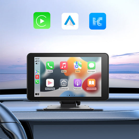 7-Zoll CarPlay Navigationsdisplay – Bluetooth, FM & Smartphone-Spiegelung mit Dashcam 🚗