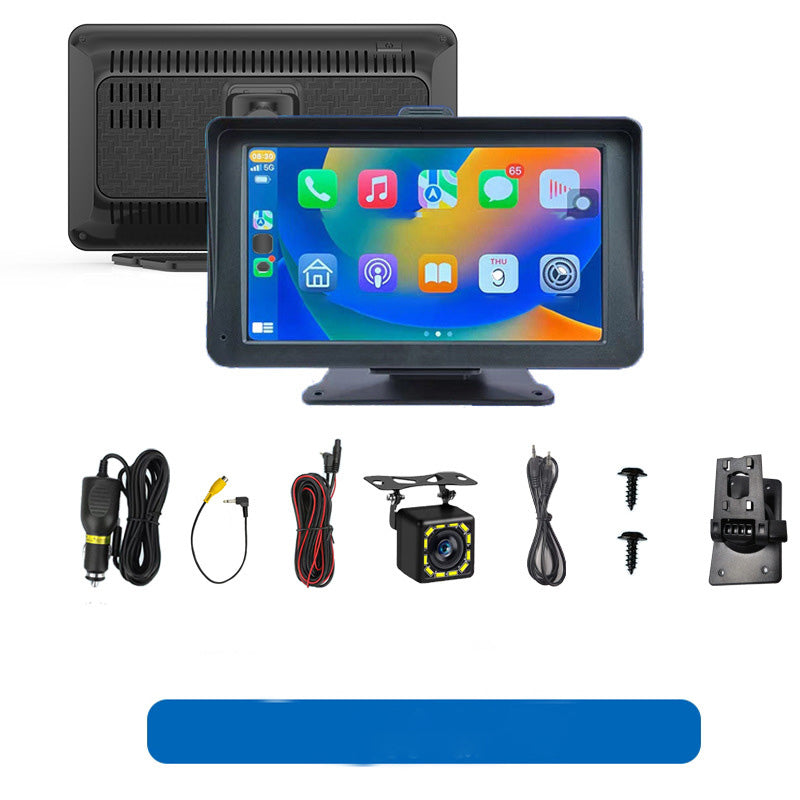 7-Zoll CarPlay Navigationsdisplay – Bluetooth, FM & Smartphone-Spiegelung mit Dashcam 🚗