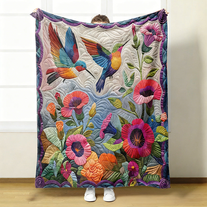 Kuschelige Flanelldecke mit Blumenmuster – Weich & warm für gemütliche Stunden 🌸🛋️