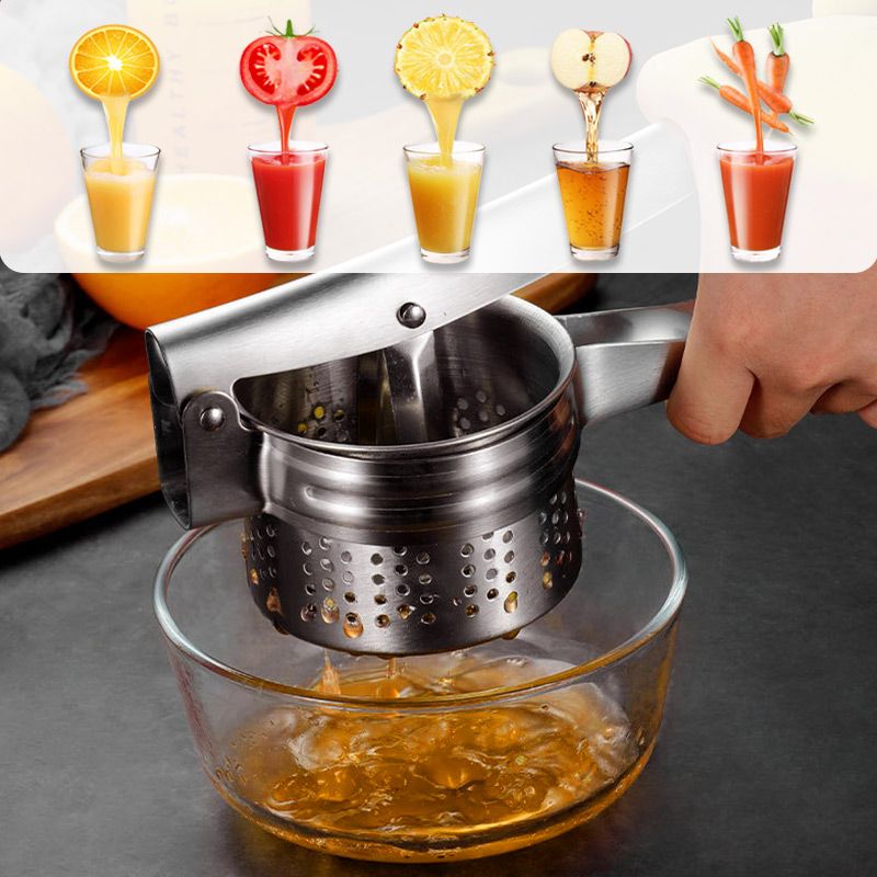 🔥 LSAT-TAG-ANGEBOT 50% RABATT!! 🔥 AEX Multifunktionale Edelstahl Kartoffel, Saft & Lebensmittelpresse