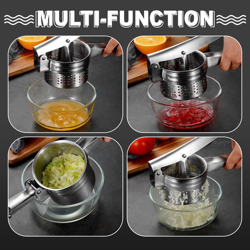 🔥 LSAT-TAG-ANGEBOT 50% RABATT!! 🔥 AEX Multifunktionale Edelstahl Kartoffel, Saft & Lebensmittelpresse
