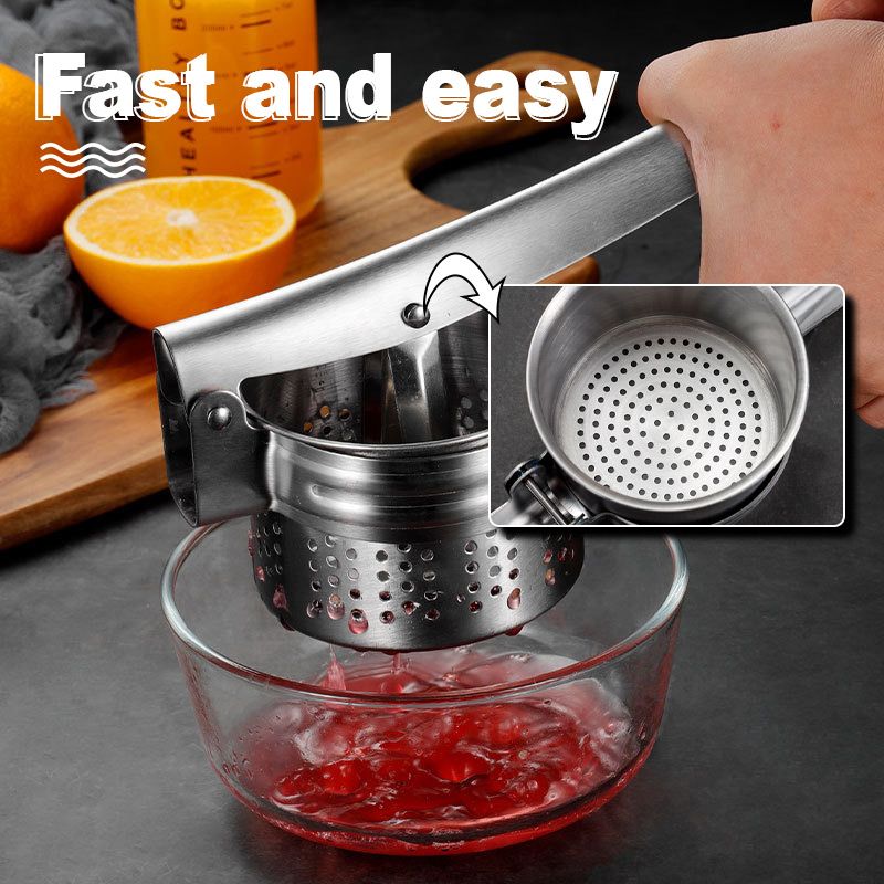 🔥 LSAT-TAG-ANGEBOT 50% RABATT!! 🔥 AEX Multifunktionale Edelstahl Kartoffel, Saft & Lebensmittelpresse