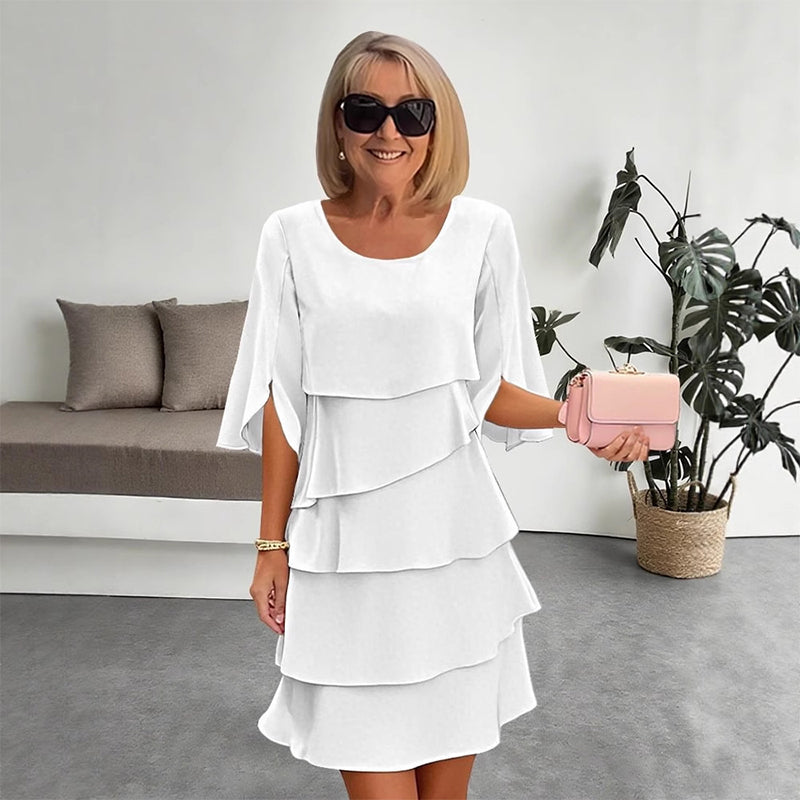 🎁 50 % RABATT! Elegantes, mehrlagiges Rüschenkleid für Damen – Müheloser Stil für jeden Anlass 💃