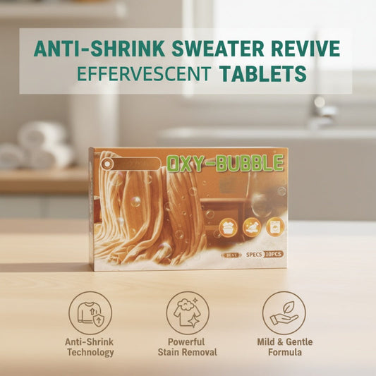 🧶 50% RABATT! 🧺 Sweater Revive Tabletten – Schrumpft nicht, Macht Pullover weich & Farbecht ⚗️