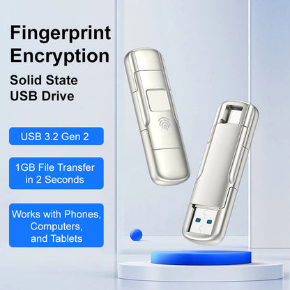 ✨🔥Mit Fingerabdruck verschlüsseltes Solid-State-Flash-Laufwerk🔒