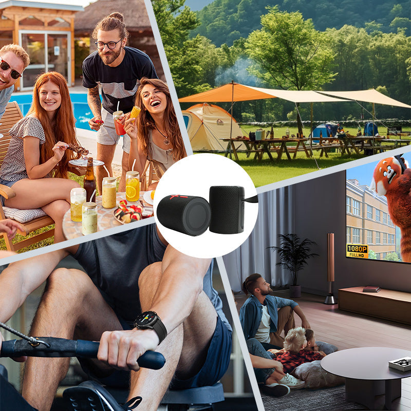 🔊🎵 Magnetisch teilbarer Bluetooth-Lautsprecher: 2-in-1 Design, kraftvoller Stereo-Sound, perfekt für unterwegs 🏕️⚡