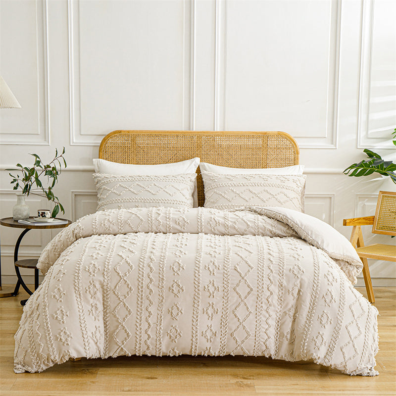🔥Solange der Vorrat reicht 40 % Rabatt!🎉3-teiliges Cutwork-Tufting-Bettwäscheset