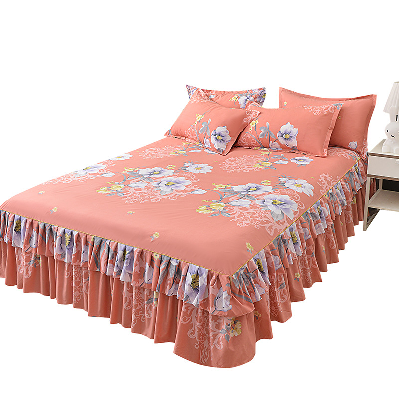 🔥Heißer Verkauf 50% Rabatt🛏️3-teiliges Bettvolant-Set🌺