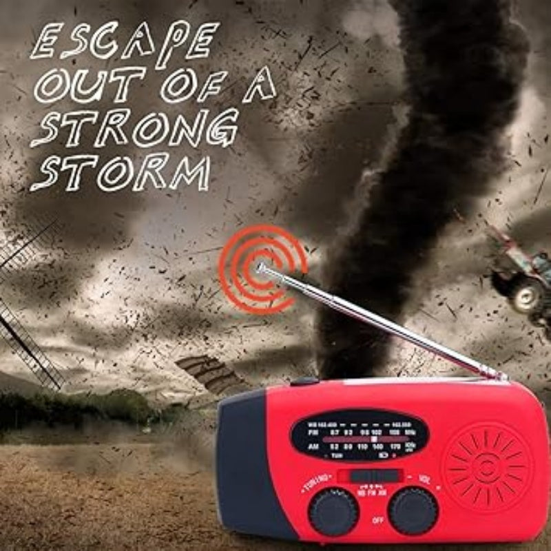 📻⚡【49% Rabatt】Solar-Kurbel Notfallradio – Mit Powerbank, Wetteralarm, USB & 7 Tage Akku. Wasserdicht & robust für Outdoor/Krise. 🌞🔋 Jetzt unschlagbares Angebot sichern!