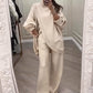 🎉 Neujahrsgeschenk – 50% RABATT!🧶 Damen-Oversize-Set: Asymmetrischer Pullover + Hose – weich, lässig & stylisch für jeden Tag