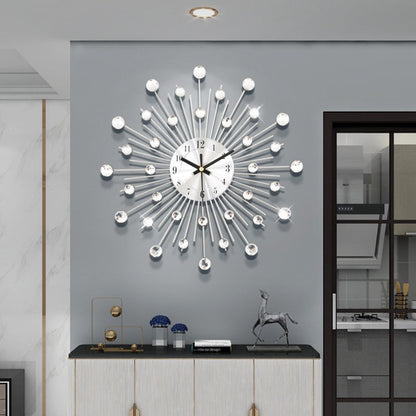 ✨60 % RABATT🕰️ Kreative Strass-Wanduhr – Leise, minimalistischer Luxus für Wohnzimmer, Esszimmer und Eingangsbereich! 💎🏡