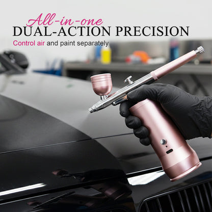 📢📢50 % Rabatt!! ⏰Kabelloses Airbrush-Set mit Kompressor