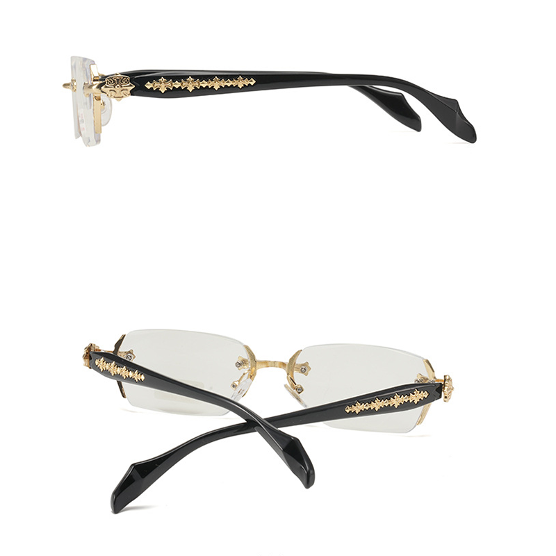 Einfache Anti-Blaulicht-Halbrand-Browline-Brille für den täglichen Gebrauch