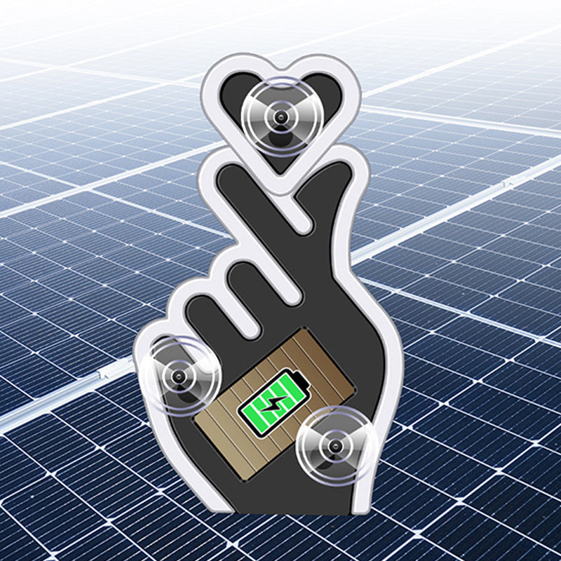 🚗 60% RABATT! 💖 Solar LED-Herz Auto-Fingerring – Dekorativ, Einfach zu Montieren & Automatisches Leuchten bei Nacht ✨