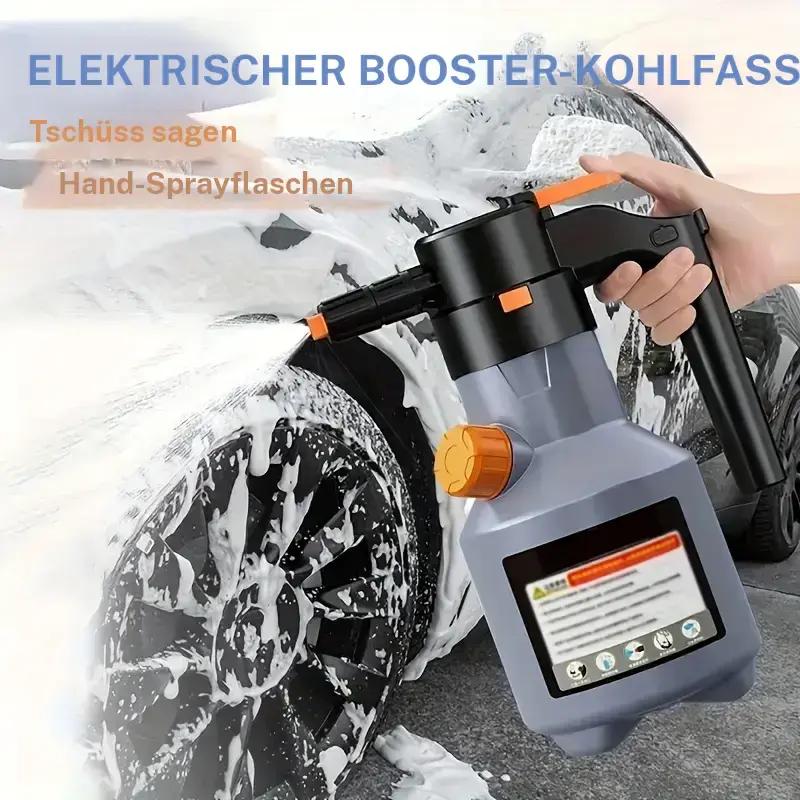 Elektrische Autowasch-Schaumpistole, Hand-Hochdruckreiniger, multifunktional, großes Fassungsvermögen, lange Akkulaufzeit, für Autos, Küche, Haushaltsreinigung