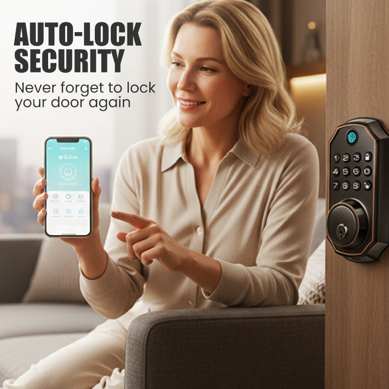 🔥Solange der Vorrat reicht 40 % Rabatt!🎉Intelligentes Fingerabdruck-Riegelschloss mit Tastatur