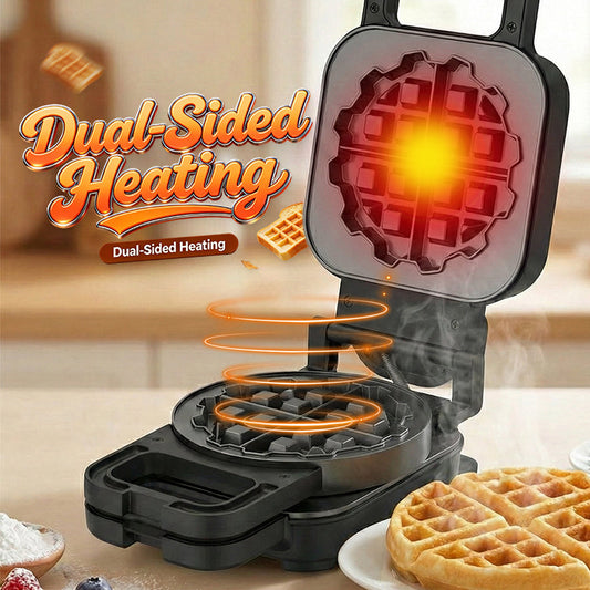 800W Electric Waffle Maker with Non-Stick Coating