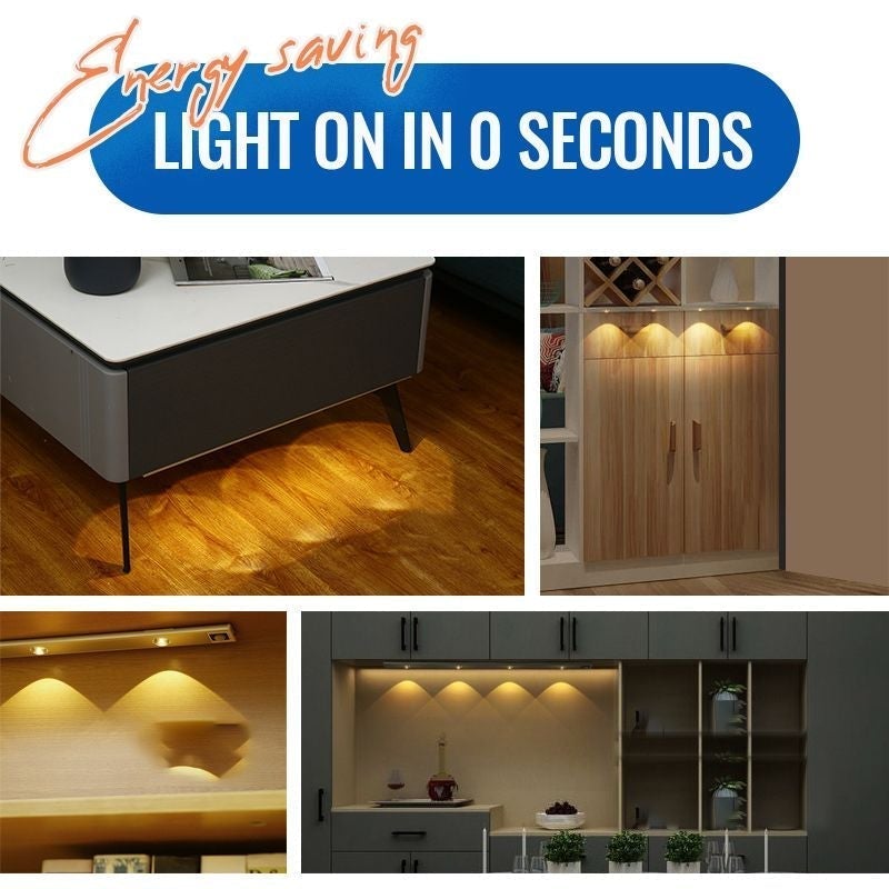 💡 50% RABATT! 🔥 4 Stück LED-Schrankleuchte mit Bewegungsmelder – Wiederaufladbar, Magnetisch & Ideal Für Kleiderschränke, Küchen & Arbeitsbereiche 🏠