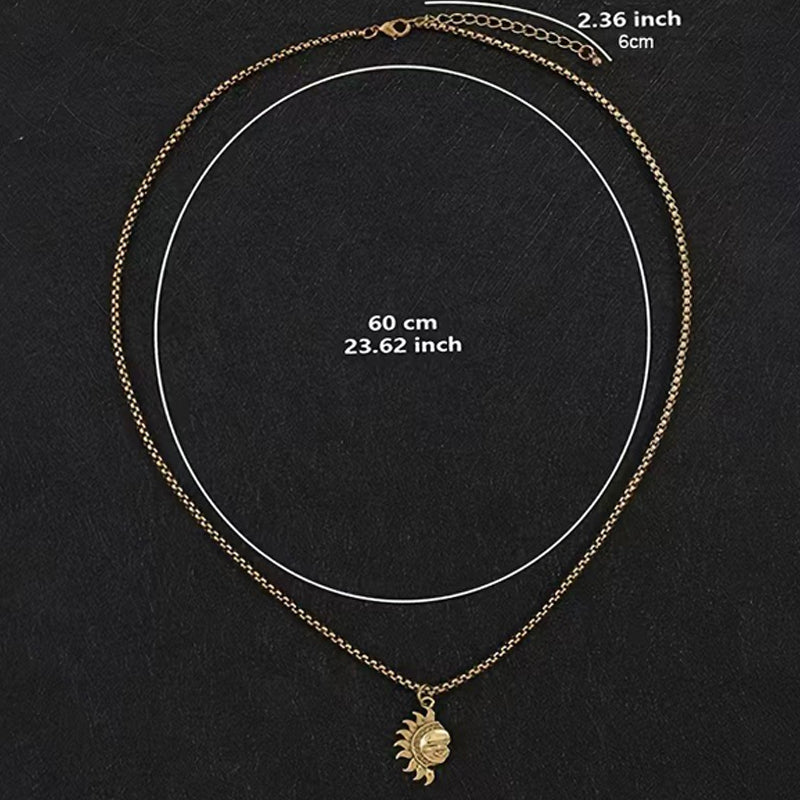 🌞 50% RABATT! 🌙 Sonnen- und Mond-Anhänger-Set – Symbolischer Schmuck, Asymmetrisches Design & Perfektes Geschenk für Paare ✨