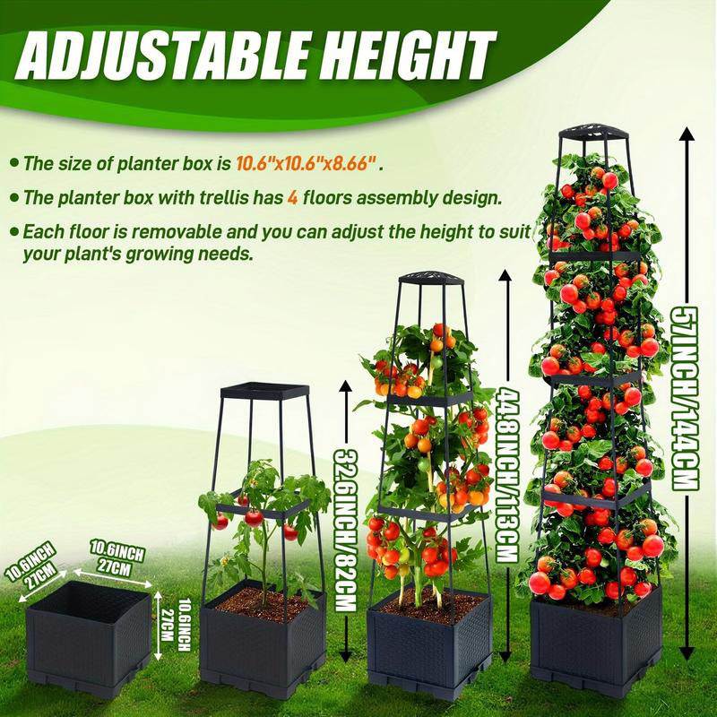 ⏳Limitiertes 50 % Rabatt⏰Selbstbewässerndes Tomaten-Pflanzset mit Kletterpflanzenhalter🍅🪴