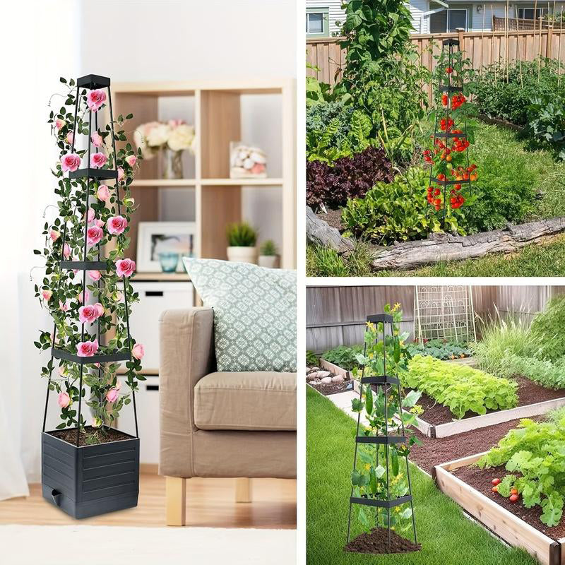 ⏳Limitiertes 50 % Rabatt⏰Selbstbewässerndes Tomaten-Pflanzset mit Kletterpflanzenhalter🍅🪴