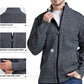 Herren-Strickjacke mit Reißverschluss und einfacher Tasche