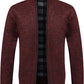 Herren-Strickjacke mit Reißverschluss und einfacher Tasche