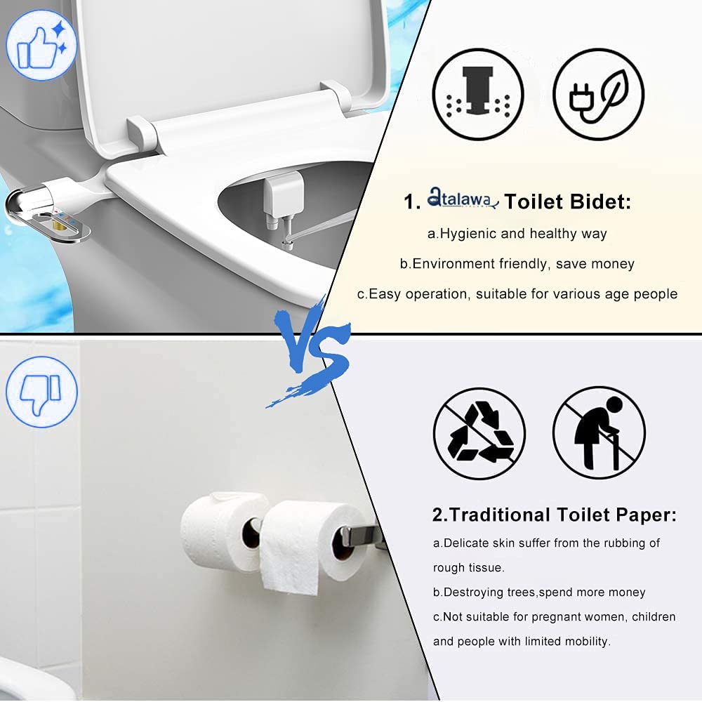 🚽 60% RABATT! 🚿 Nichtelektrischer Bidet-Aufsatz mit Doppeldüse – Hygienische Selbstreinigung, Einfache Installation & Wasserdruck-Kontrolle ✨