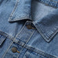 🧥 60% RABATT! 👖 Lange Jeansjacke – Zugeknöpft für Eleganz, Aufgeknöpft für Flair & Perfekt für Frühling & Herbst 💙