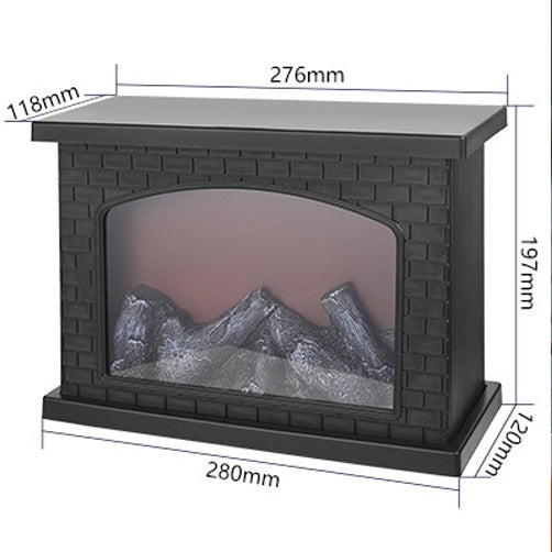 Flameless LED Fireplace Decorative Lantern Lamp