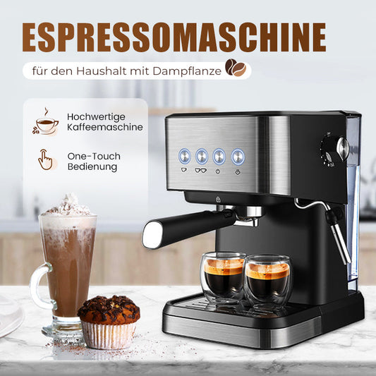 ✨🔥Espressomaschine für den Haushalt mit Dampflanze☕