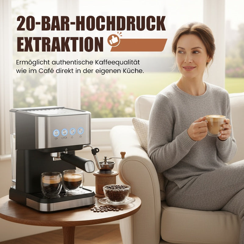 ✨🔥Espressomaschine für den Haushalt mit Dampflanze☕