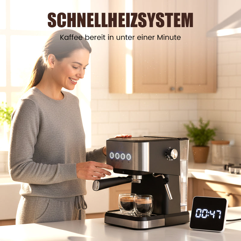 ✨🔥Espressomaschine für den Haushalt mit Dampflanze☕