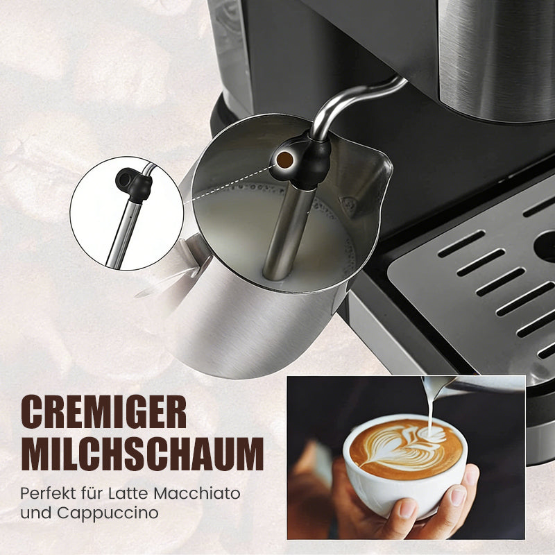 ✨🔥Espressomaschine für den Haushalt mit Dampflanze☕