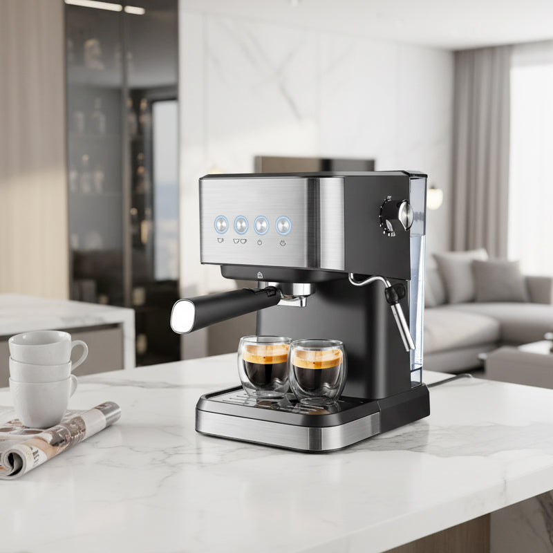 ✨🔥Espressomaschine für den Haushalt mit Dampflanze☕