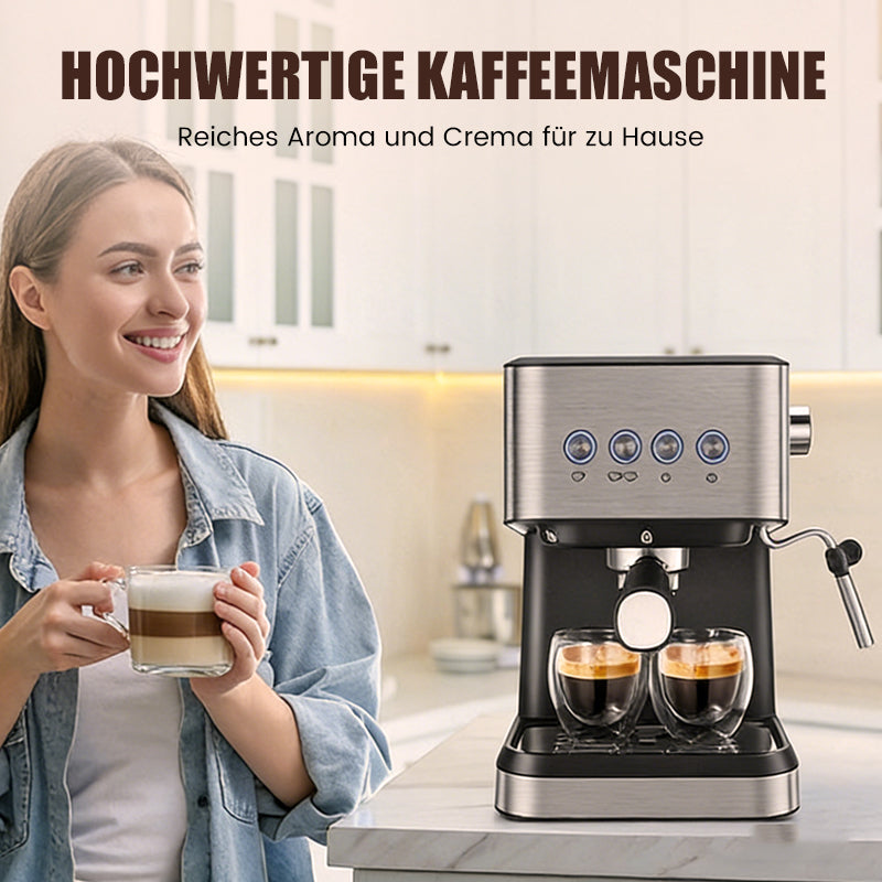 ✨🔥Espressomaschine für den Haushalt mit Dampflanze☕