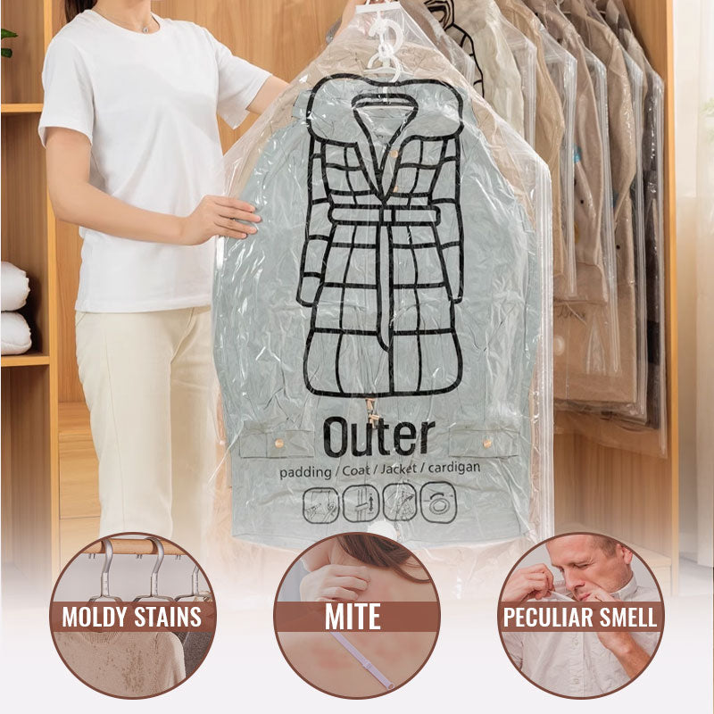 💎 50% RABATT! 💎 Hängende Vakuum-Aufbewahrungsbeutel – Keine Pumpe Nötig, Wiederverwendbar & Staubdicht 👚🗄️