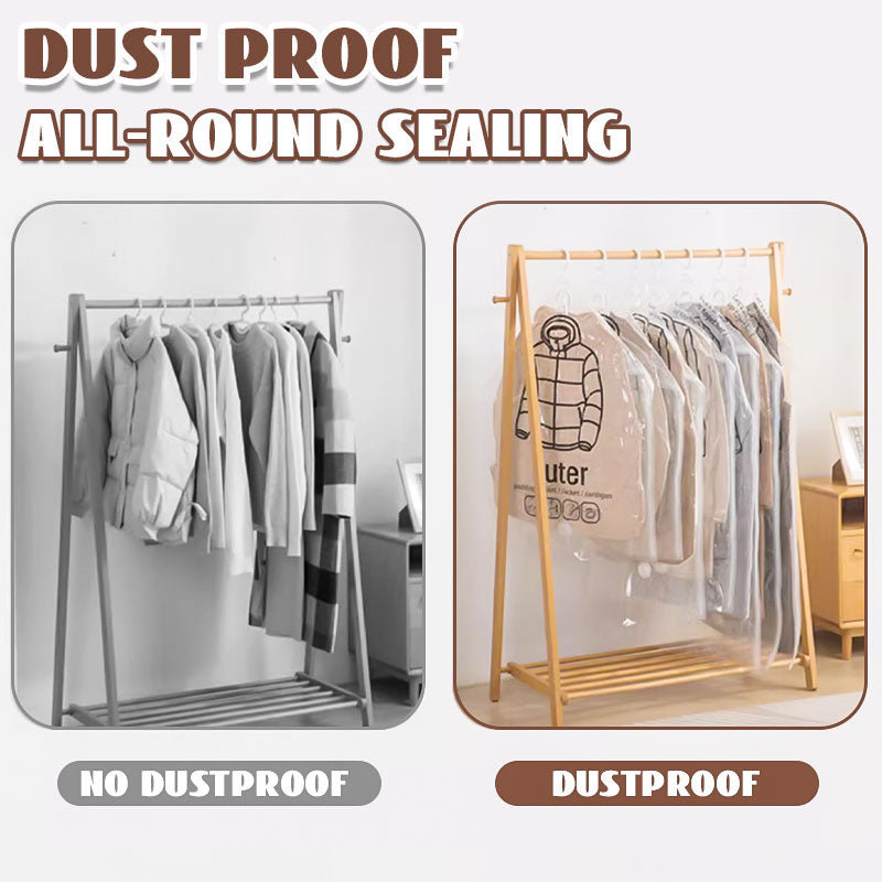 💎 50% RABATT! 💎 Hängende Vakuum-Aufbewahrungsbeutel – Keine Pumpe Nötig, Wiederverwendbar & Staubdicht 👚🗄️
