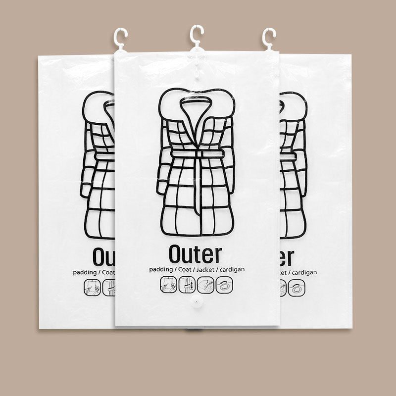 💎 50% RABATT! 💎 Hängende Vakuum-Aufbewahrungsbeutel – Keine Pumpe Nötig, Wiederverwendbar & Staubdicht 👚🗄️