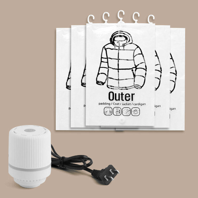 💎 50% RABATT! 💎 Hängende Vakuum-Aufbewahrungsbeutel – Keine Pumpe Nötig, Wiederverwendbar & Staubdicht 👚🗄️