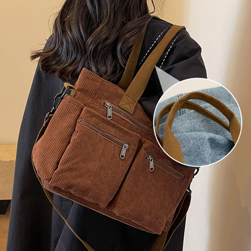 🤎 Elegante Schultertasche im Vintage-Stil – Uni, Praktisch & Stilvoll für den Alltag