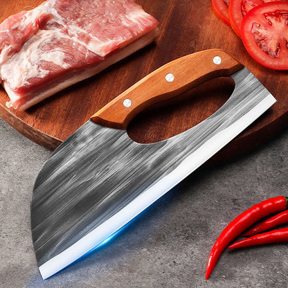 Multifunktionales Edelstahl-Küchenmesser mit Kraftersparnis