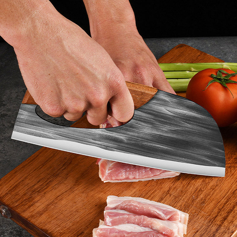 Multifunktionales Edelstahl-Küchenmesser mit Kraftersparnis