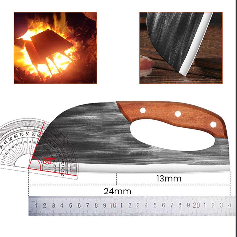 Multifunktionales Edelstahl-Küchenmesser mit Kraftersparnis