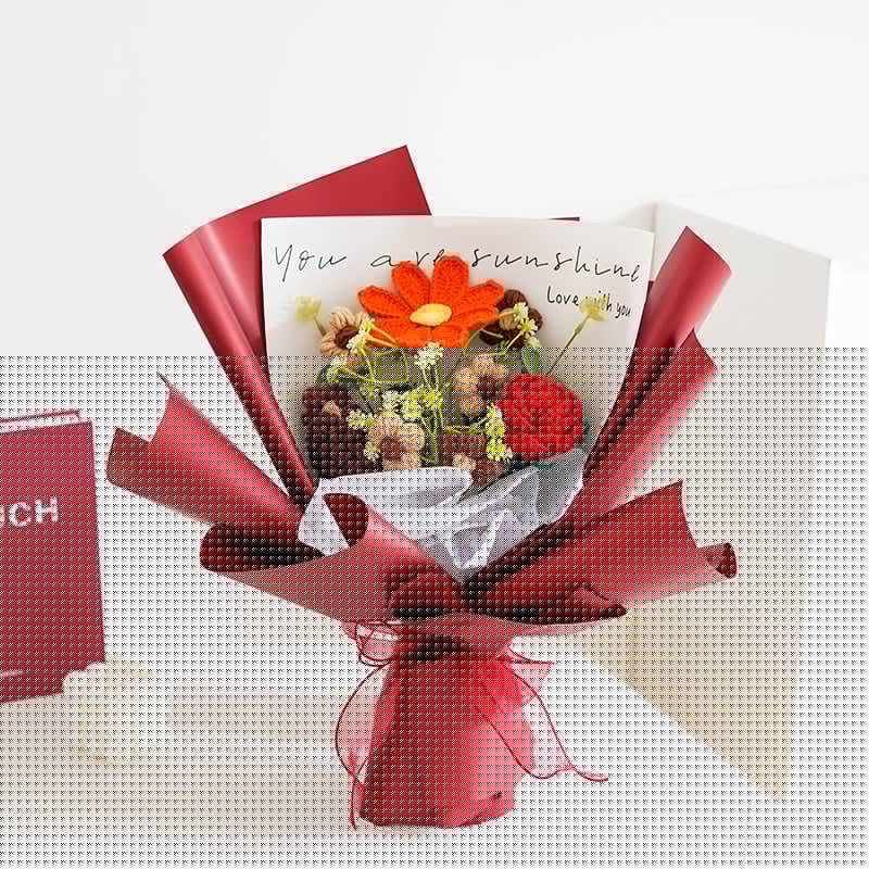 🎉 Handmade Delicate Crochet Flower Bouquet – Lifelike Design, Durable & Perfect Home Decor/Gift 💞✨