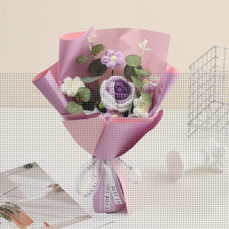 🎉 Handmade Delicate Crochet Flower Bouquet – Lifelike Design, Durable & Perfect Home Decor/Gift 💞✨