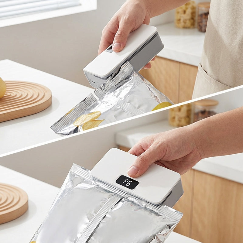 📢Mid-Season Sale: −50% nur für kurze Zeit⏰ Wiederaufladbarer Mini-Beutelverschließer – tragbar für Kaffee, Tee & Snacks, einfach per Handdruck