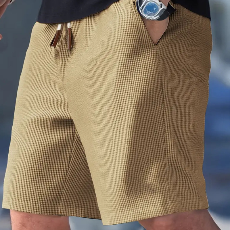 🩳💪 Lässige Herren-Shorts aus Waffelstrick mit Kordelzug – 50% RABATT! Bequem, atmungsaktiv, perfekt für warme Tage. 🔥☀️