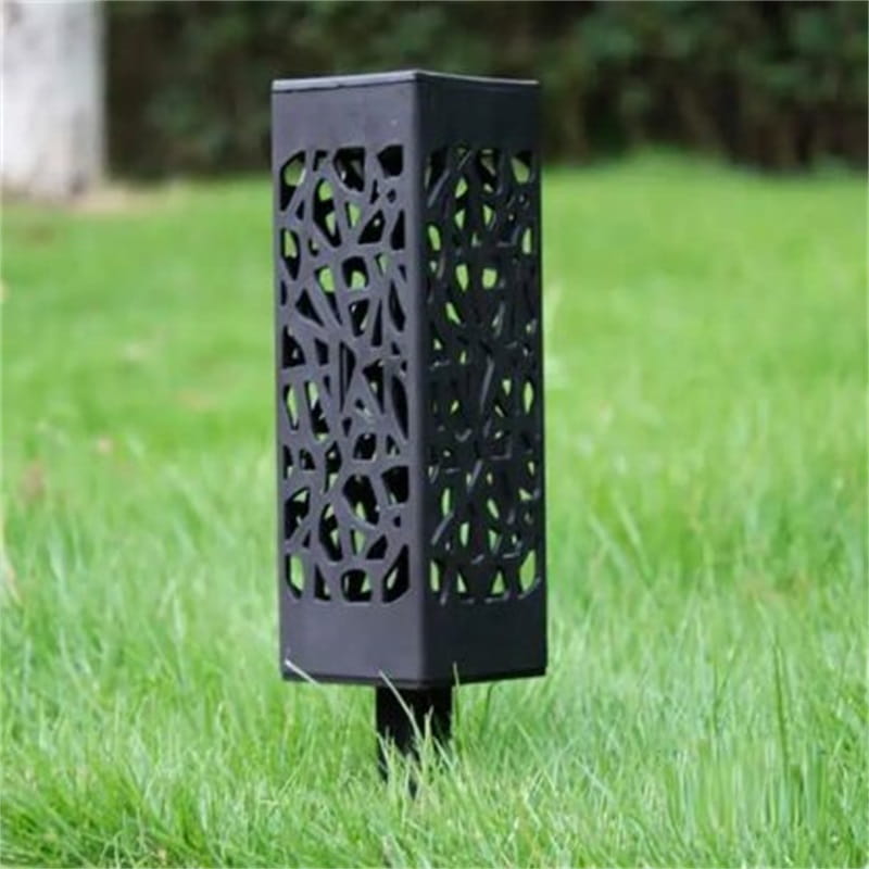 🌞 Solar-Gartensteckleuchte in quadratischem Design – Für Rasen & Außenbereich